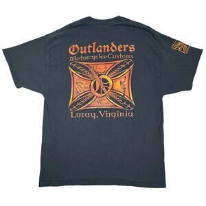 Vintage biker shirt y2k